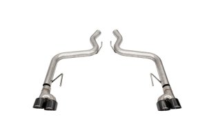 Ford Mustang Performance Exhaust - Rear - CORSA Performance - Track Series Axle-Back Exhaust w/4.0in Quad Pro Tips - Black - `18-`23